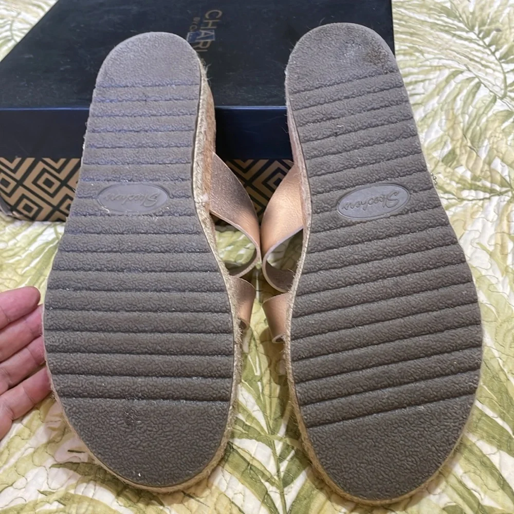 Skechers Martha Stewart rose gold, espadrille, sandals - Picture 6 of 9